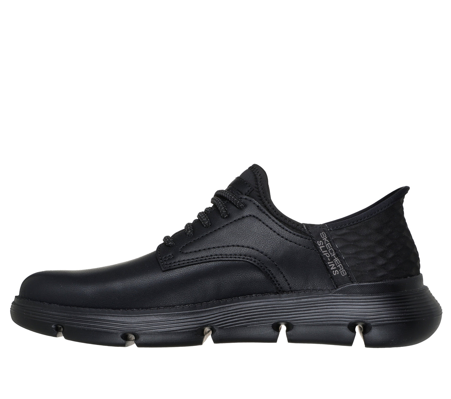 Skechers Men's Garza-Gervin Slip In Oxford Shoe - Black