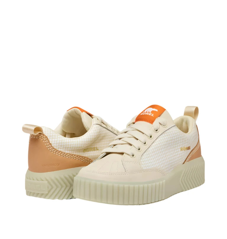 Sorel Women's Ona Ave Low Waterproof Sneaker - Bleached Ceramic/Light Aloe