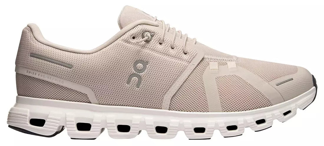 On Men's Cloud 6 Performance Slip On - Pearl/White