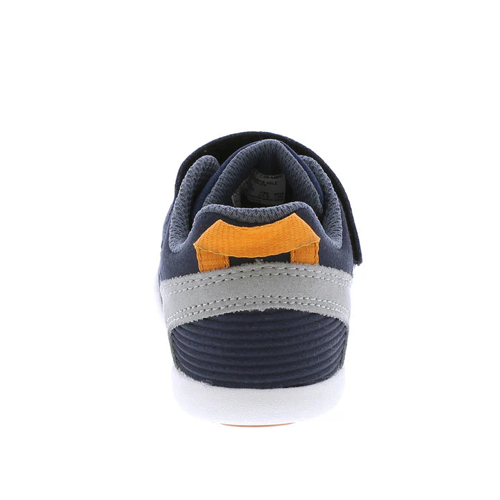 Tsukihoshi Baby Velcro Racer - Navy/Orange (Baby Sizes 3 to 6.5)