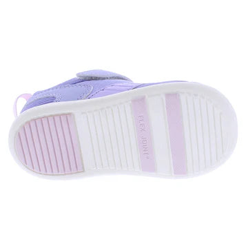 Tsukihoshi Velcro Baby Racer Sneaker - Lilac/Rose (Sizes 3 to 6.5)