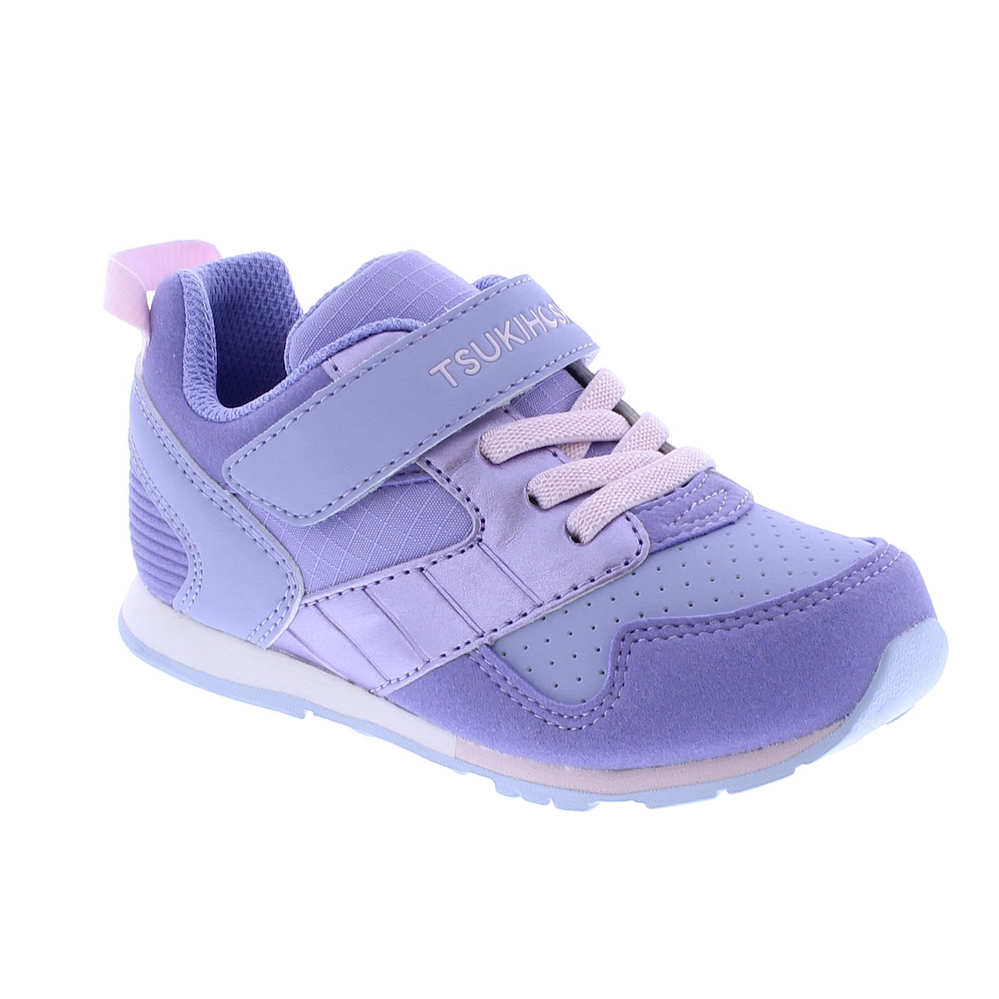 Tsukihoshi Kids Velcro Racer - Lilac/Rose (Sizes 7 to 13)