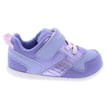 Tsukihoshi Velcro Baby Racer Sneaker - Lilac/Rose (Sizes 3 to 6.5)