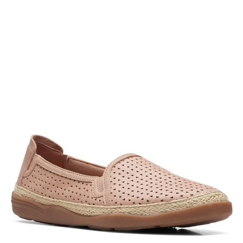 Clarks Women's Elaina Ruby Slip-On Flats Warm Beige – Alamo Shoes