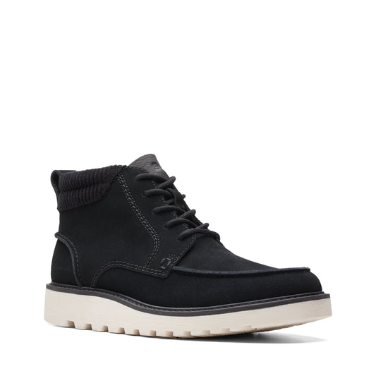 Clarks Men's Barnes Mid - Black Suede