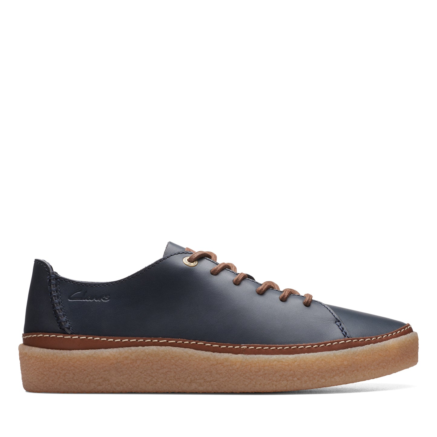 Clarks Men's Oakpark Low - Navy Leather