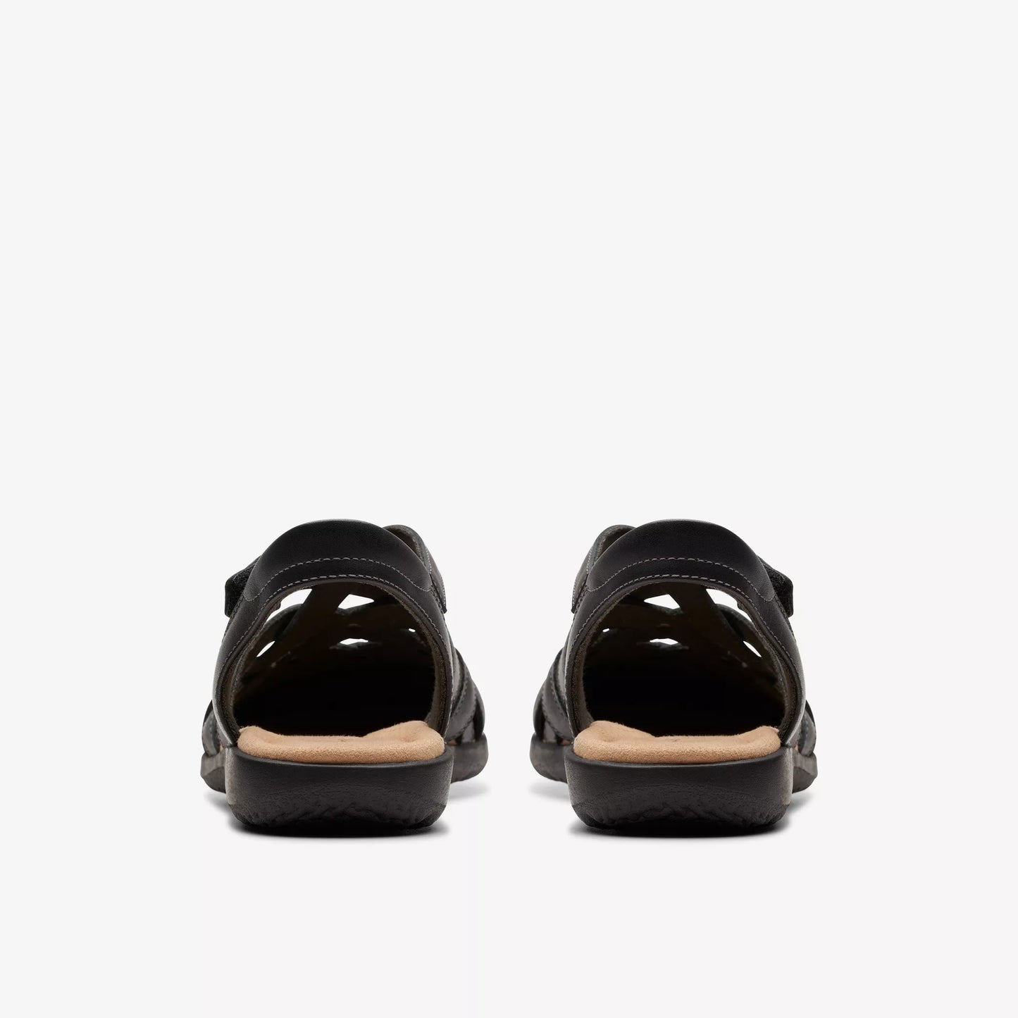 Clarks Women's Elizabelle Sea Sandals - Black Leather
