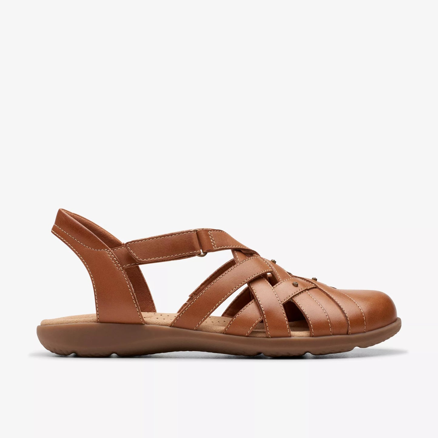 Clarks Women's Elizabelle Sea Sandals - Tan Leather