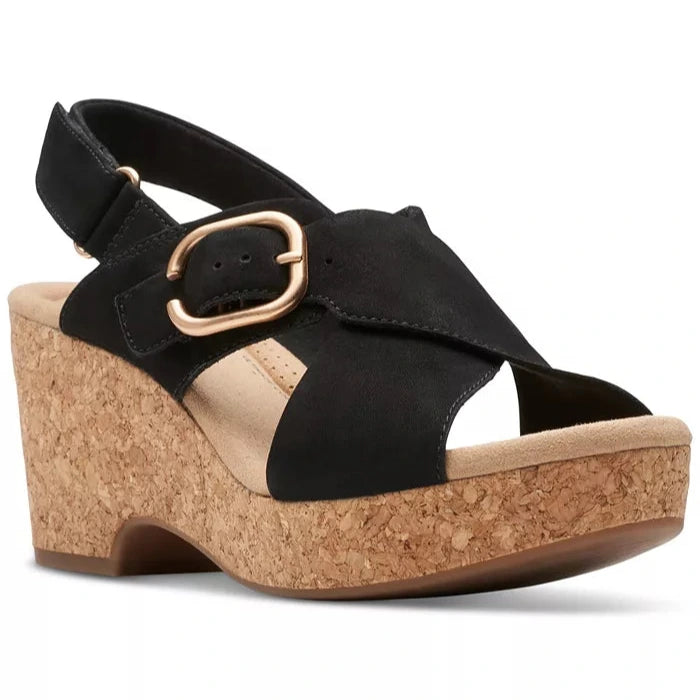 Clarks Women's Giselle Dove Sandals - Black