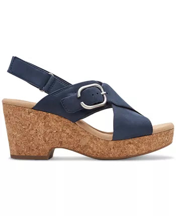 Clarks Women's Giselle Dove Sandals - Navy