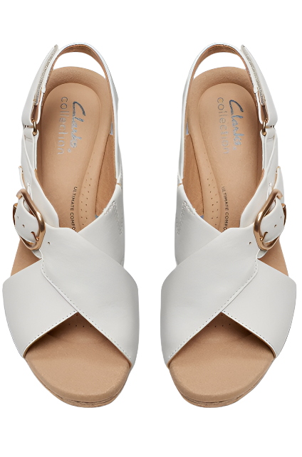 Clarks Women's Giselle Dove Sandals - Off-White