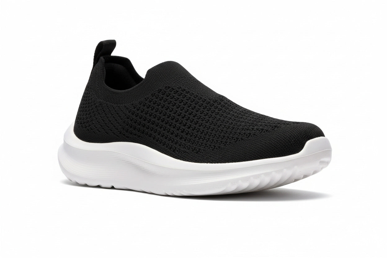 Clarks Women's Solevana Knit Sneaker - Black