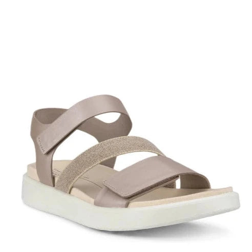 ECCO Women's Flowt Sandal - Grey Rose Metallic