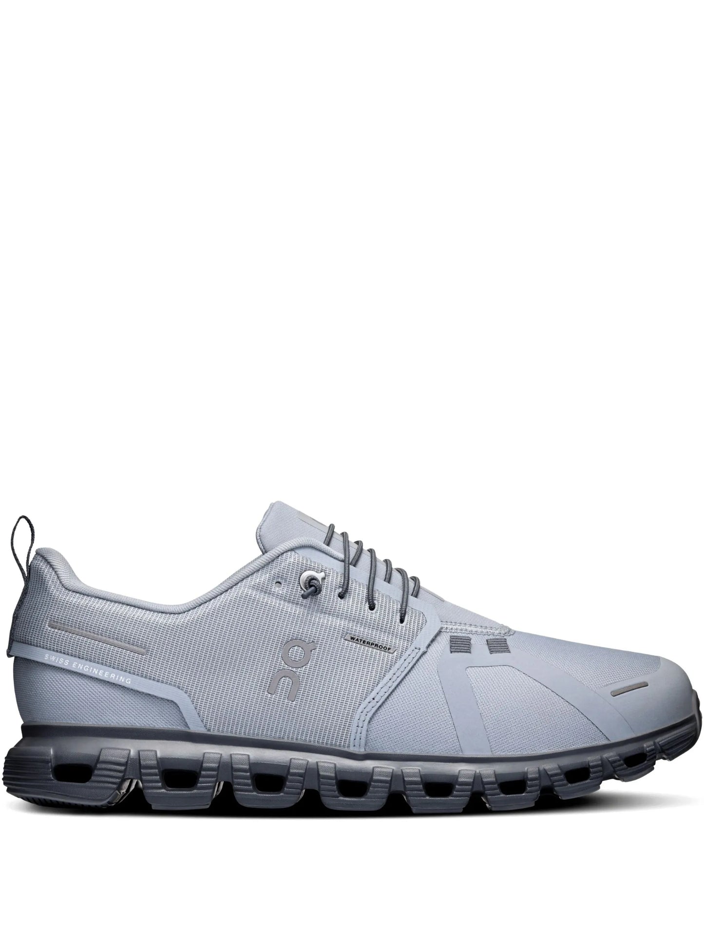 On Running Men's Cloud 6 Waterproof Athletic Shoe - Alloy/Wolf