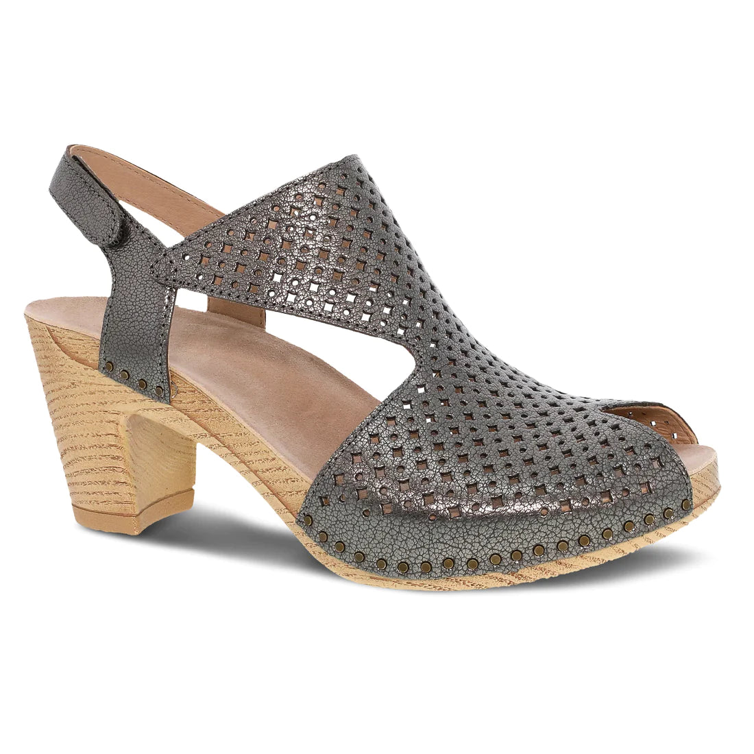 Dansko Women's Teagan Sandal - Gunmetal Metallic