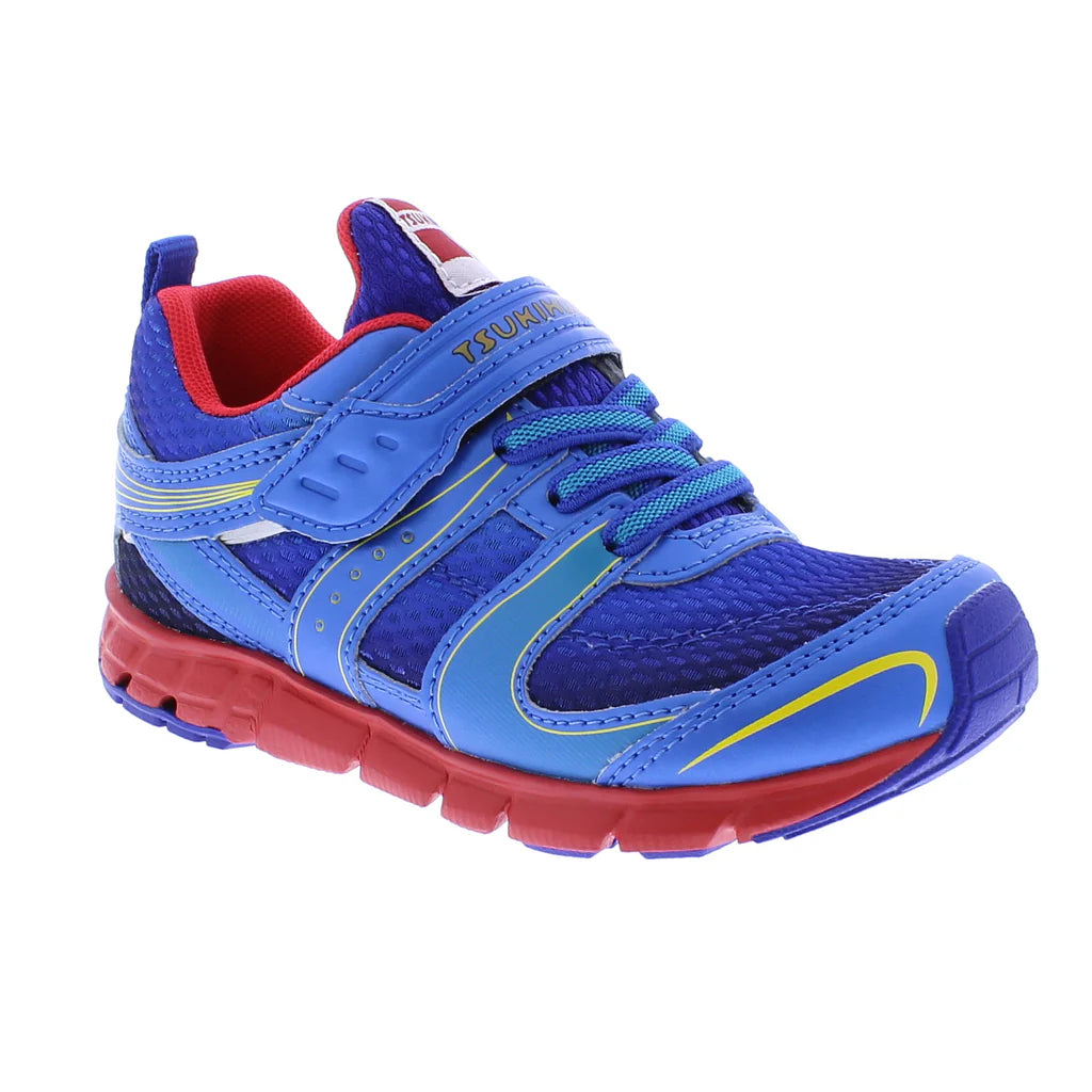 Tsukihoshi Child Velocity (Sizes 7 1) Sneaker Blue/Red Alamo Shoes