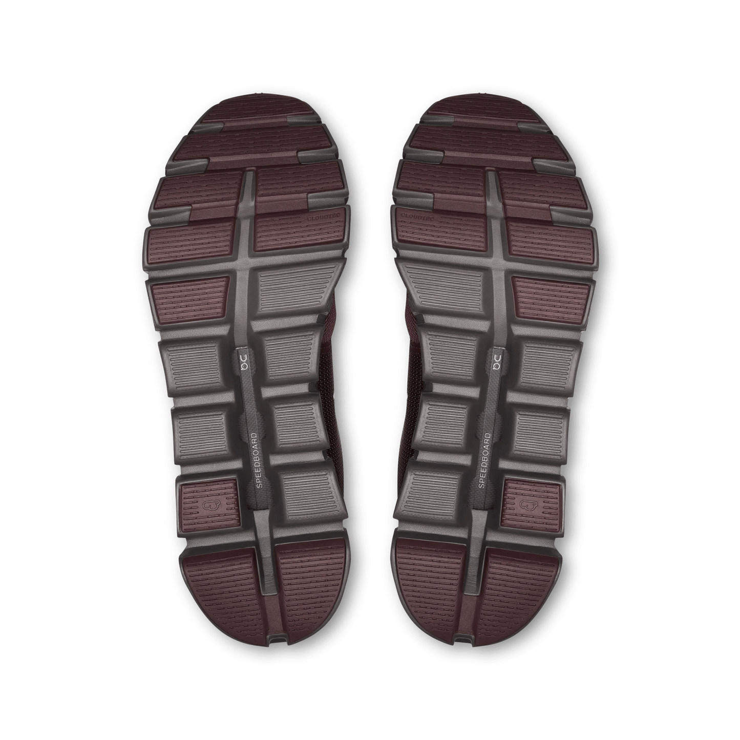 On Running Men's Cloud 6 Running Shoes - Mulberry/Pebble