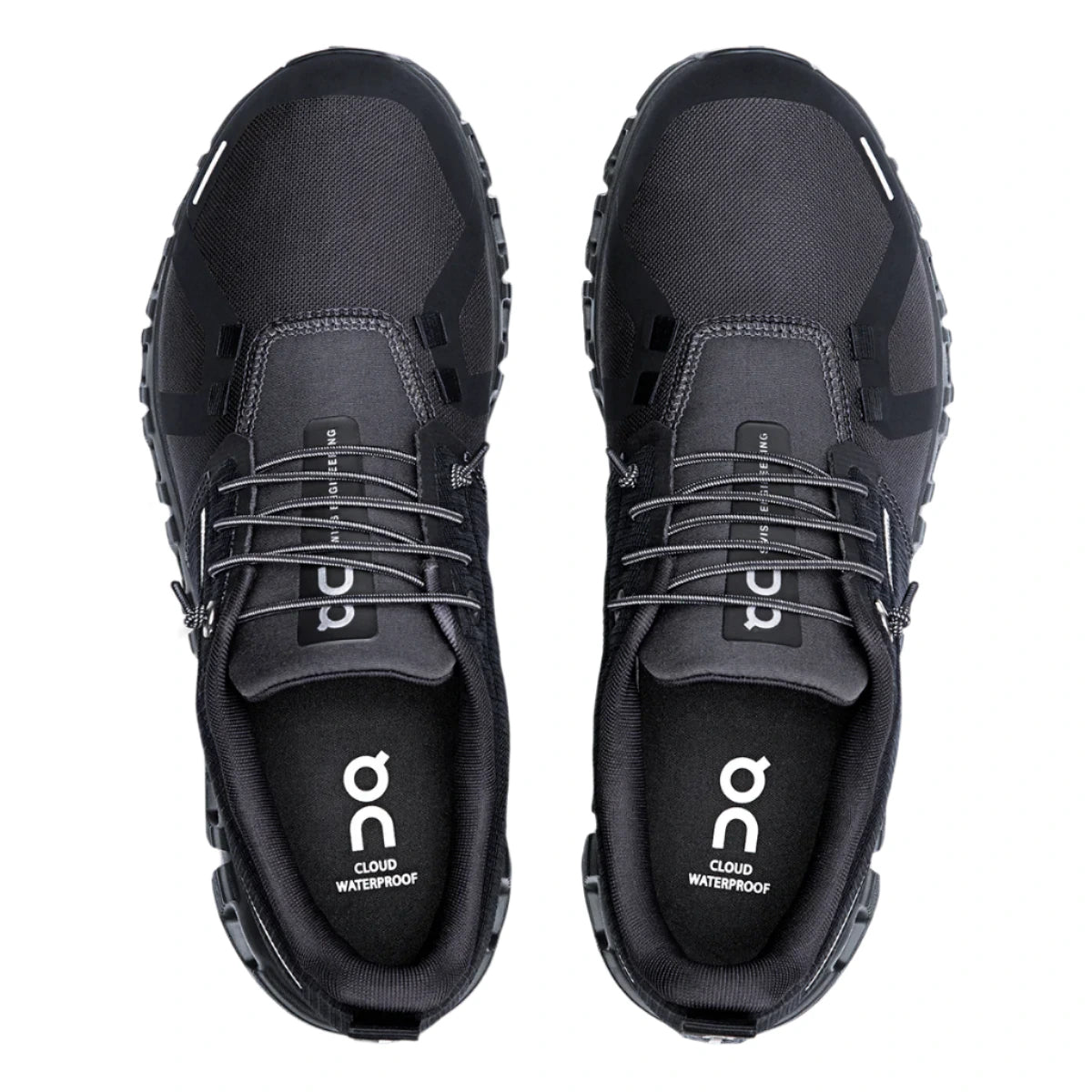On Running Men's Cloud 6 Waterproof Athletic Shoe - All Black