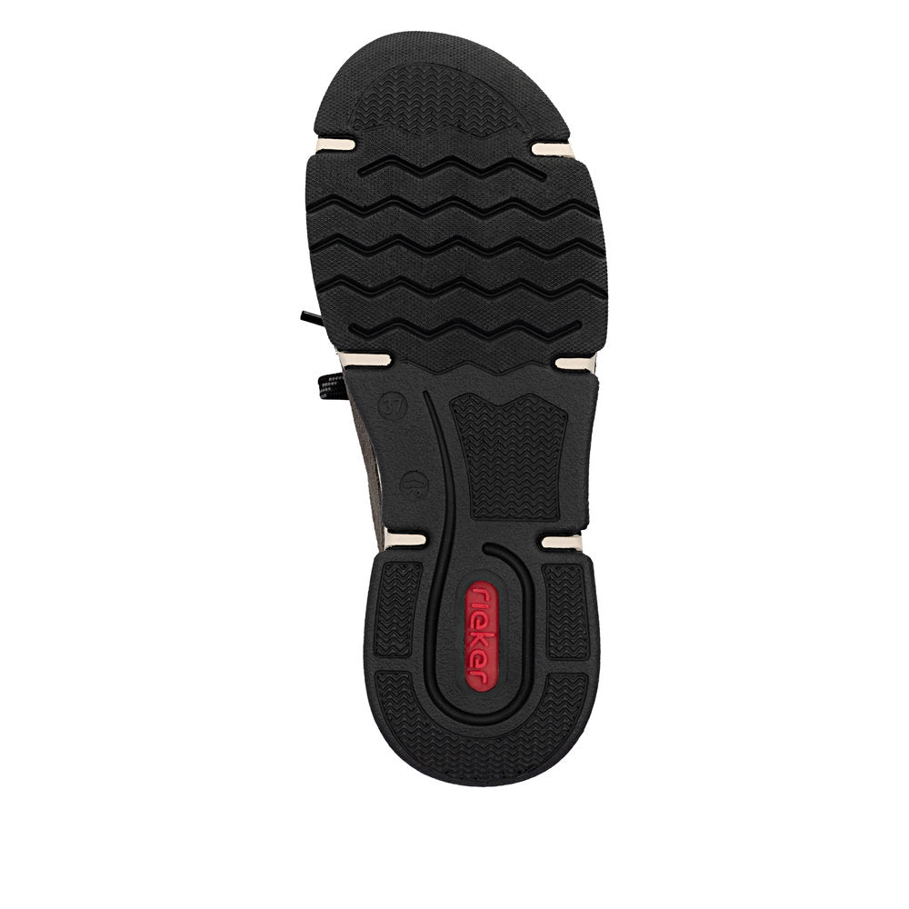 Rieker Women's Angela Waterproof Shoes - Smoke/Black