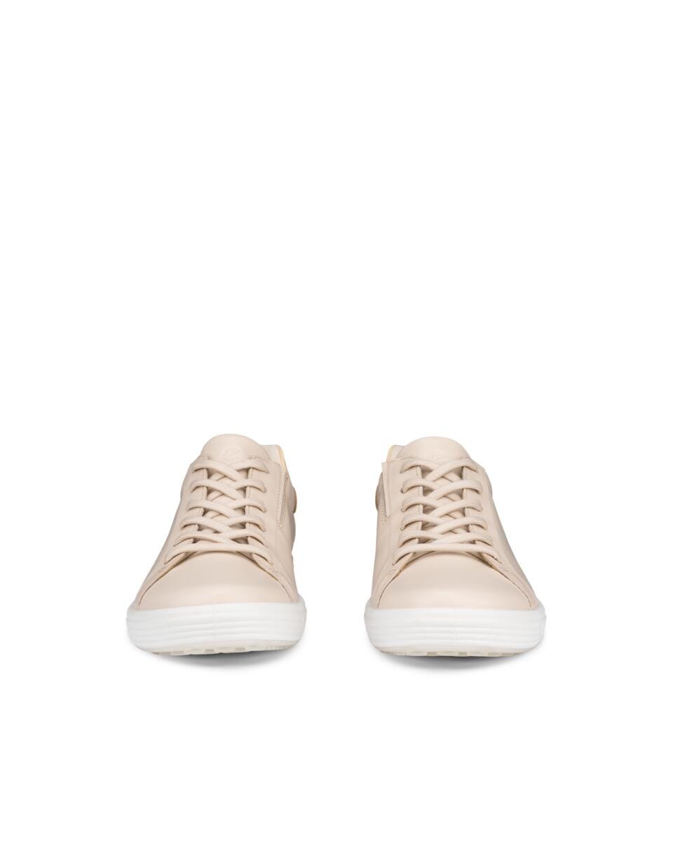 Ecco Women's Soft 7 Slip In Sneaker - Limestone/Straw