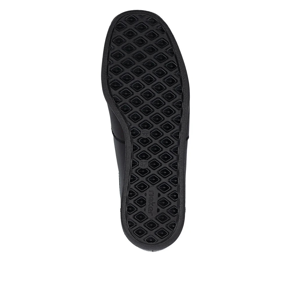 Rieker Women's Donna Wide Shoes - Black/Burgundy
