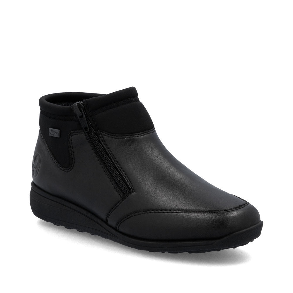 Rieker Women's Donna 70 Zipper Bootie - Black