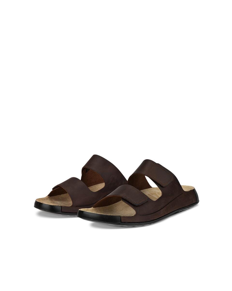 Ecco Men's Cozmo 2-Strap Sandal - Potting Soil