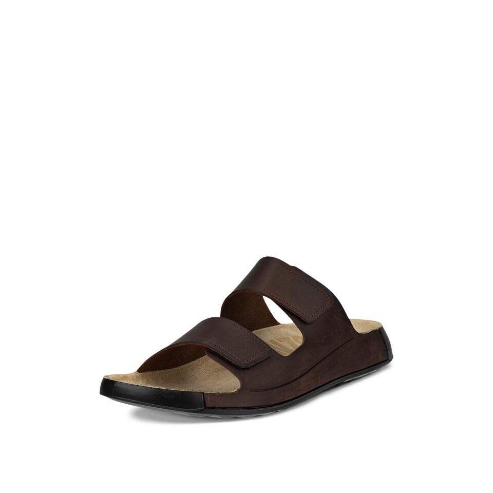Ecco Men's Cozmo 2-Strap Sandal - Potting Soil