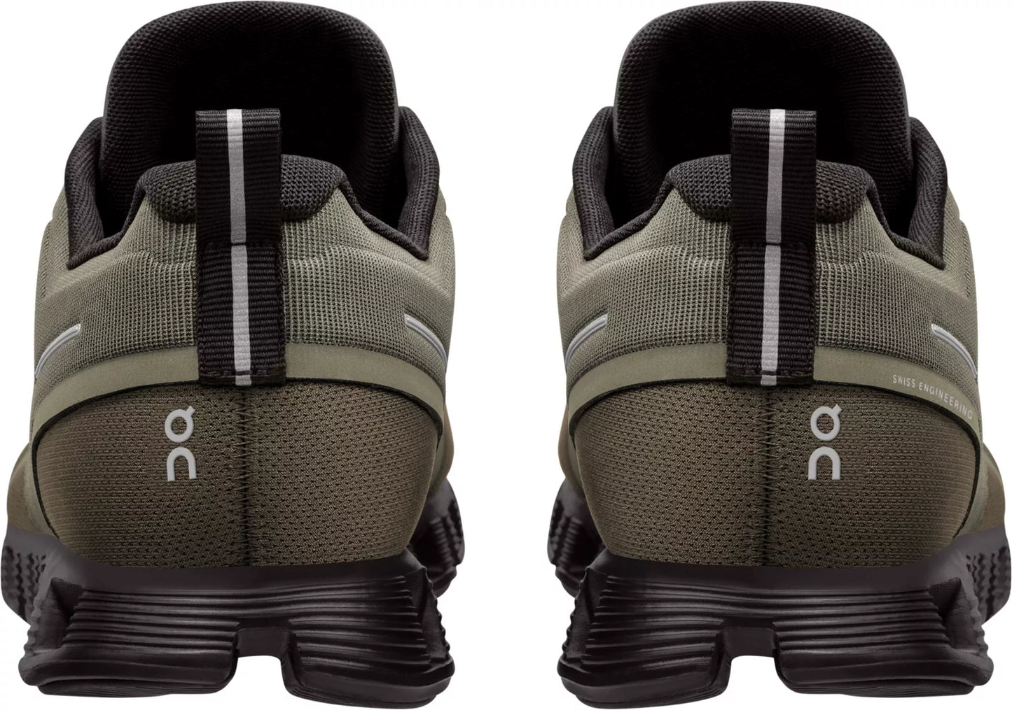 On Running Men's Cloud 5 Waterproof Sneaker - Olive/Black