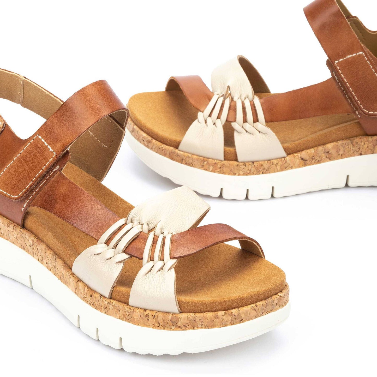 Pikolinos Women's Palma Platform Sandals - Marfil-Bra