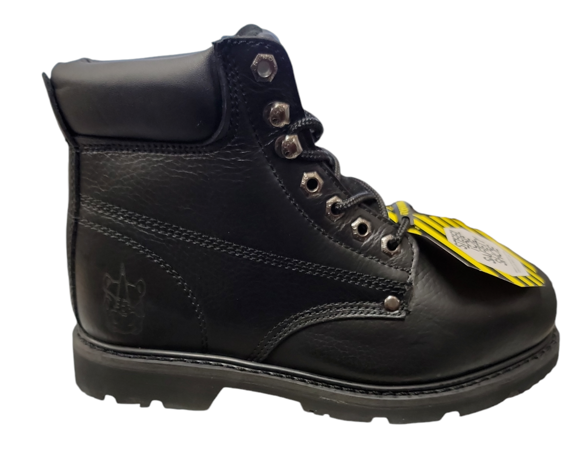 Rhino 65S01 6 inch Steel Toe Safety Work Boot - Black