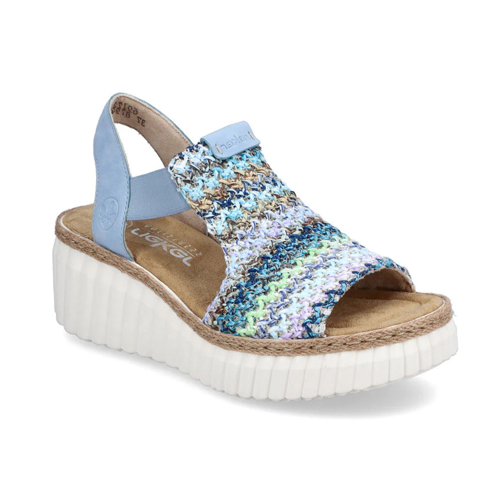 Remonte by Rieker Rose 72 Sandal - Blau-Multi/Aqua