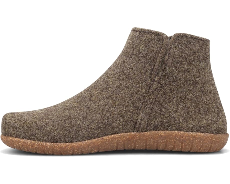 Taos Unisex Good Wool Slipper Boot - Brown/Olive
