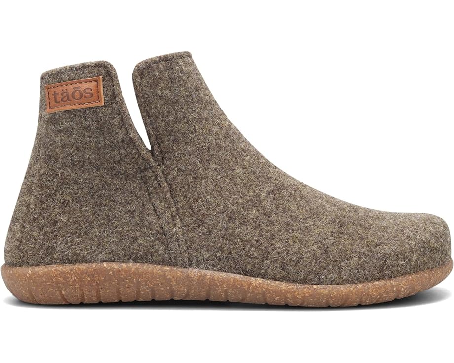 Taos Unisex Good Wool Slipper Boot - Brown/Olive