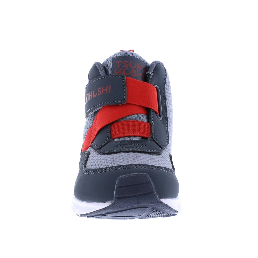 Tsukihoshi Child (Sizes 7-1) Tokyo Waterproof Sneaker - Slate/Red