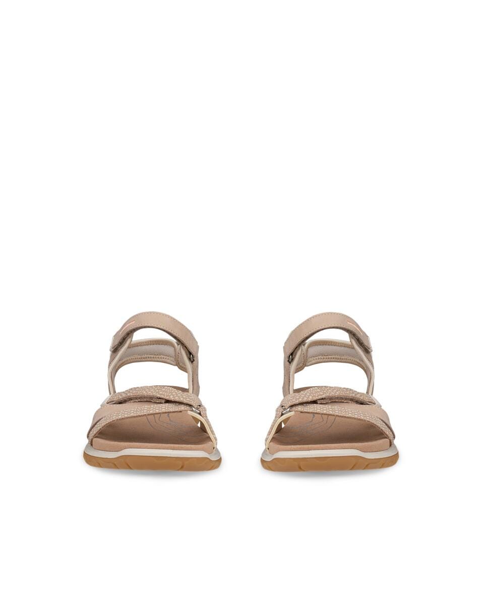 Ecco Women's Yucatan Offroad Roam Lea Tex Sandal - Nude/Limestone