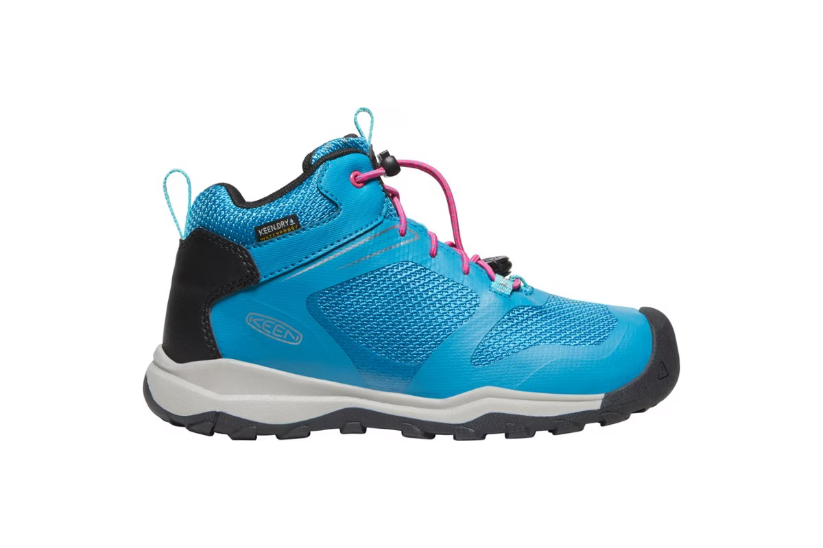 Keen Youth Wanduro Mid Waterproof - Fjord Blue/Fuchsia Purple