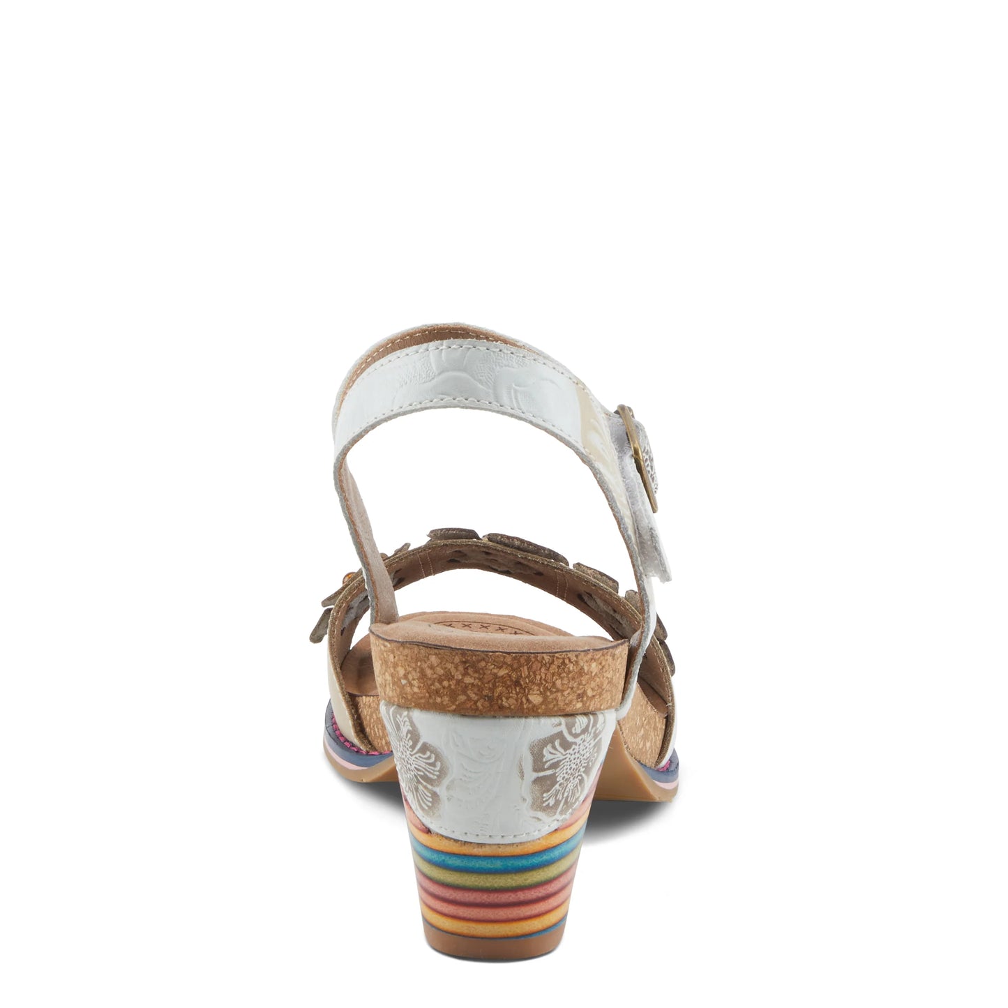 L'Artiste by Spring Step Bluesky Ankle Strap - White Multi