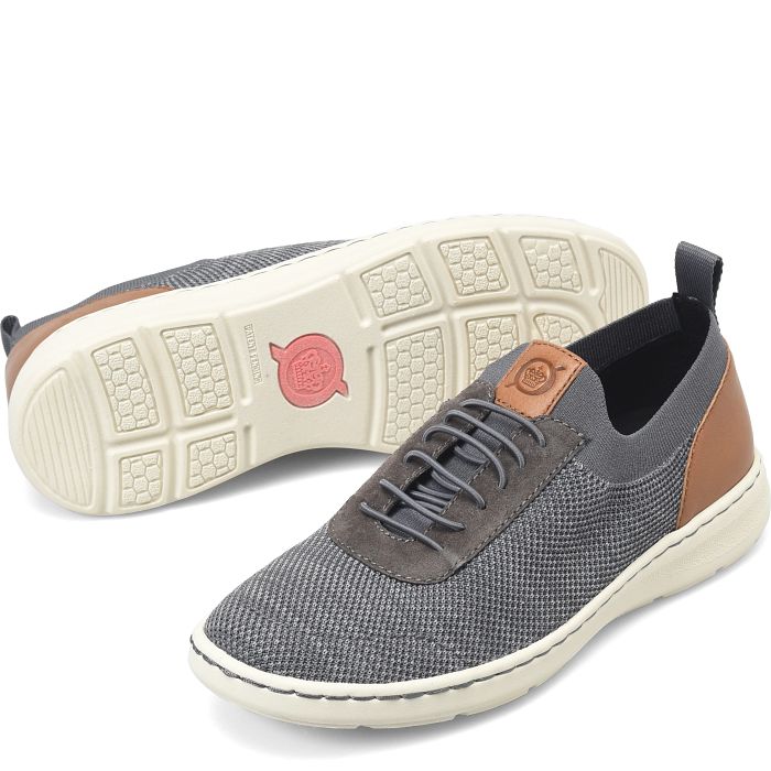 Born Men's Marius Sneaker - Dark Grey/Brown