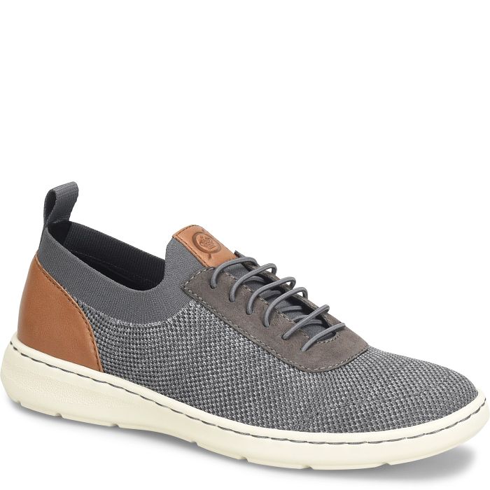 Born Men's Marius Sneaker - Dark Grey/Brown