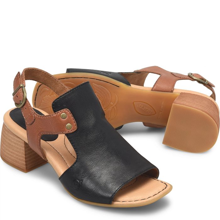 Born Women's Sylvie Sandals - Black/Brown