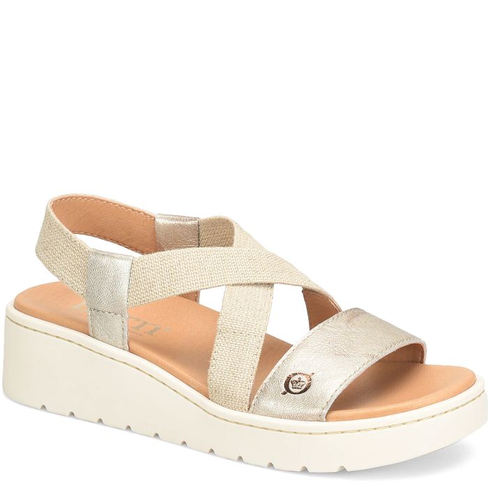 Born Women's Kasady Sandal - Light Gold Metallic (Panna Cotta)