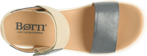 Born Women's Kyla Strapback Sandal - Navy (Denim)