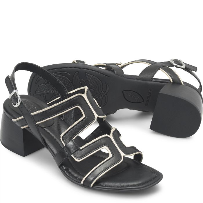 Born Women's Sofia Heeled Sandal - Black/Birch