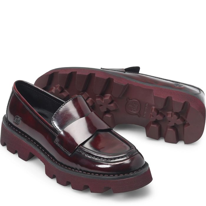 Born Women's Sigge Slip On - Dark Cherry