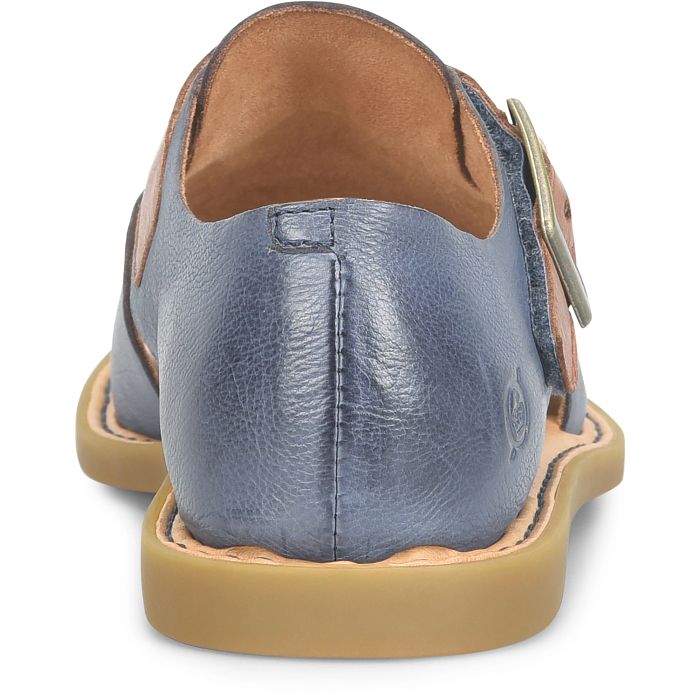Born Women's Ivey Open Toe Sandal - Marine/Luggage