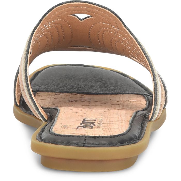 Born Women's Hyannis Slide Sandal - Black Combo