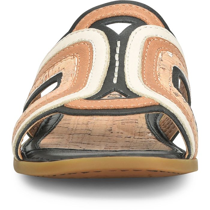 Born Women's Hyannis Slide Sandal - Black Combo