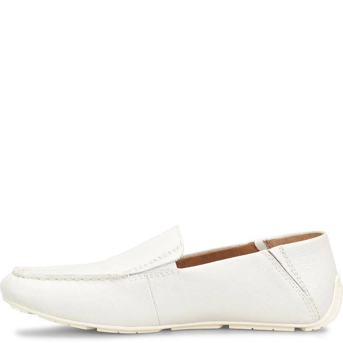 Born Men's Marcel Driving Moc - White (Sea Salt)