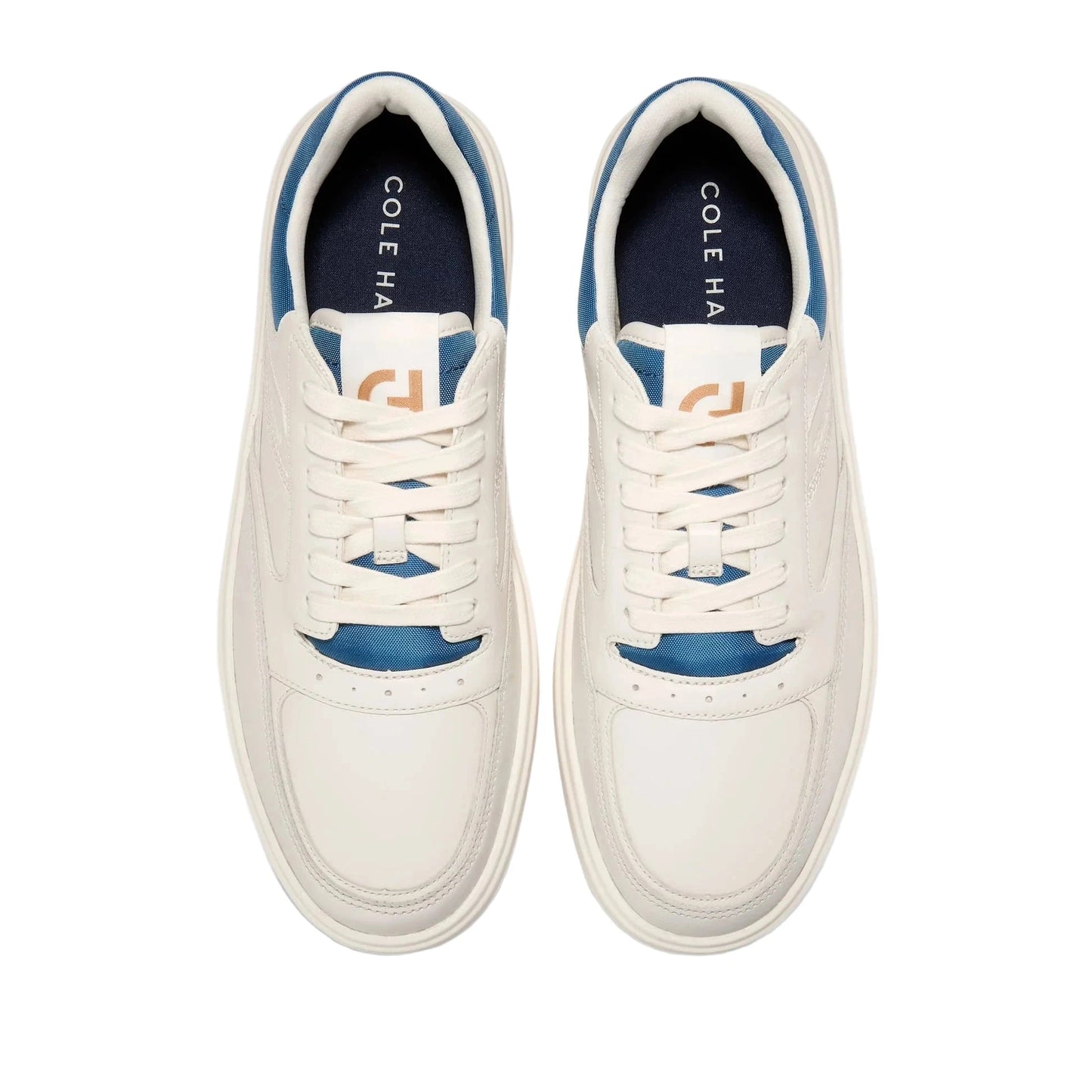 Cole Haan Men's Grand Crosscourt Traveler Setshot Sneakers - Ivory/Dark Blue